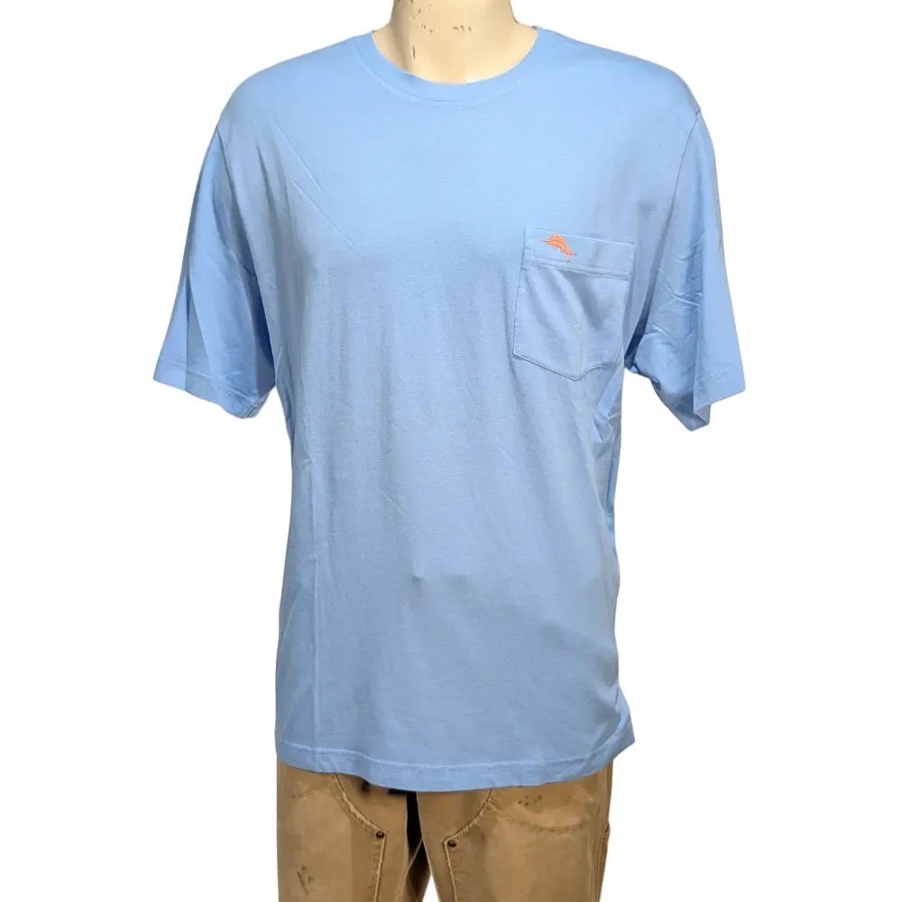Tommy Bahama Breaker Mens Blue Cotton T-Shirt Sz XL NWT $60
